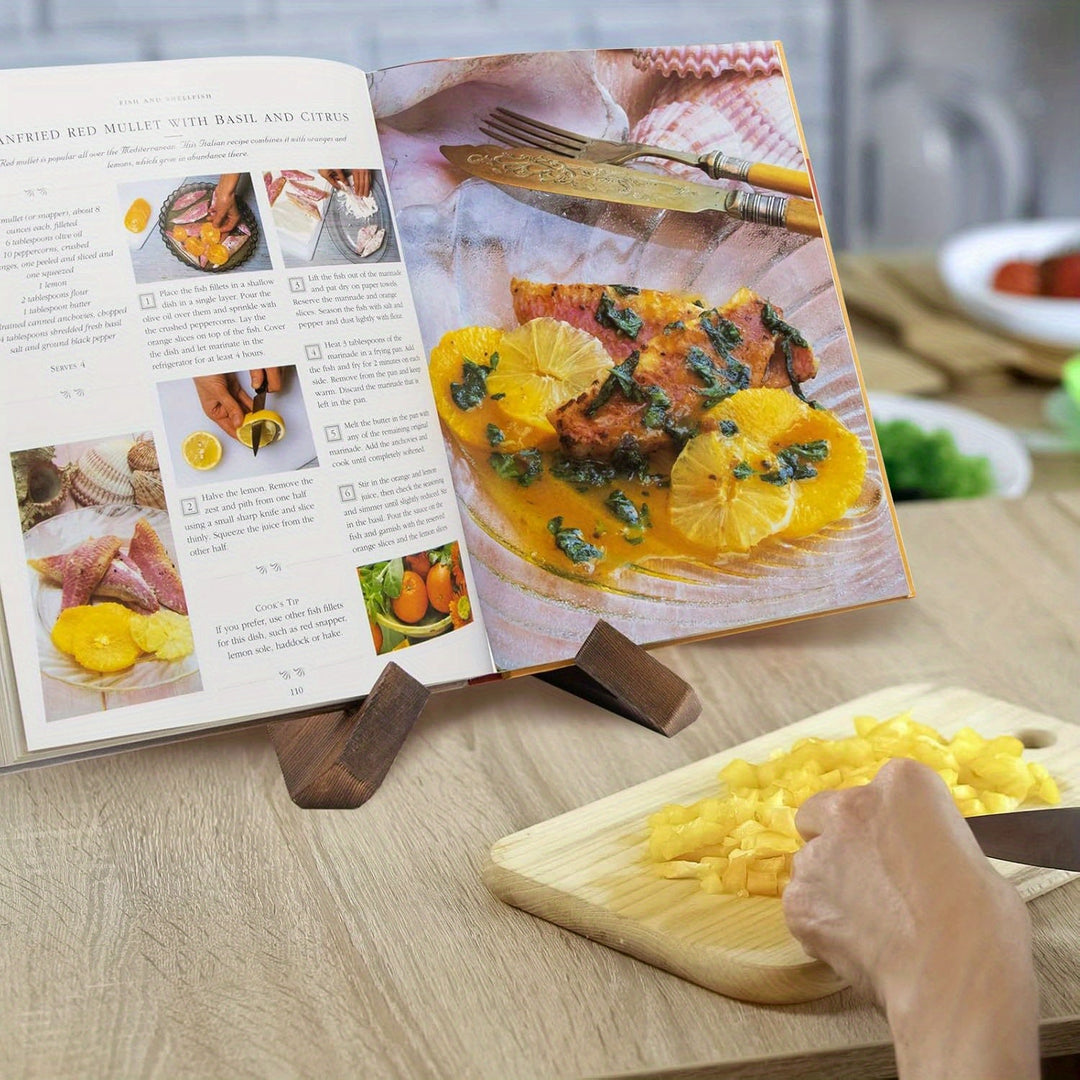 Kogebogsstativ i Træ til Køkken 6