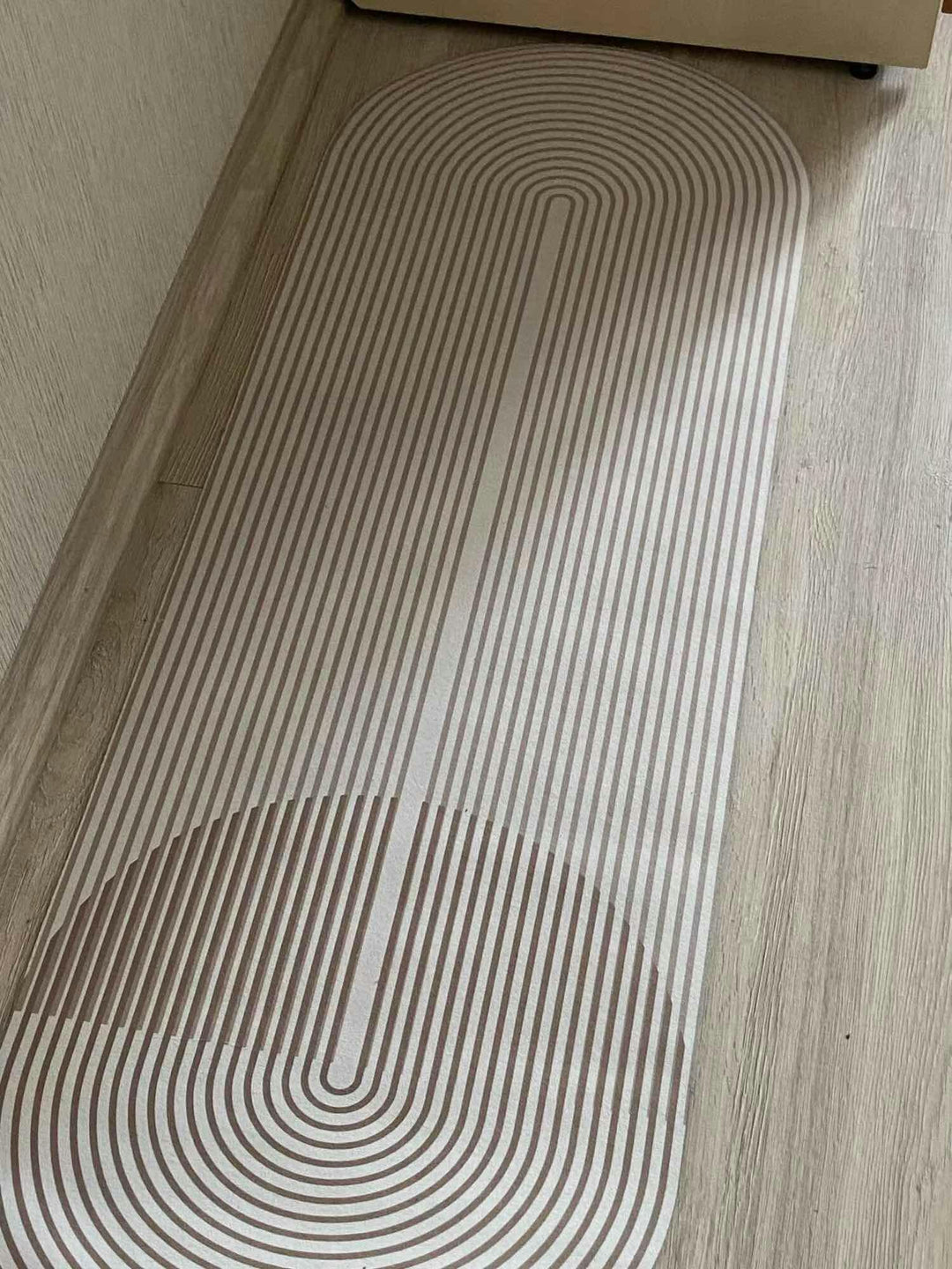 Køkken Tæppe Skridsikker Design Med Høj Absorption 3