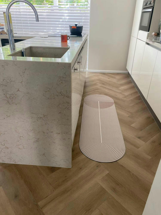 Køkken Tæppe Skridsikker Design Med Høj Absorption 5