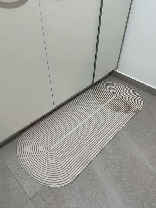 Køkken Tæppe Skridsikker Design Med Høj Absorption 6