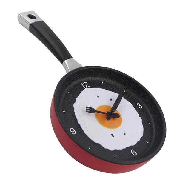 Køkken Vægur Stegepande Design 3