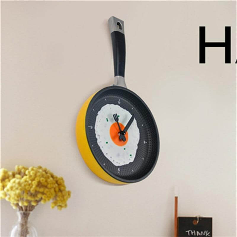 Køkken Vægur Stegepande Design 6