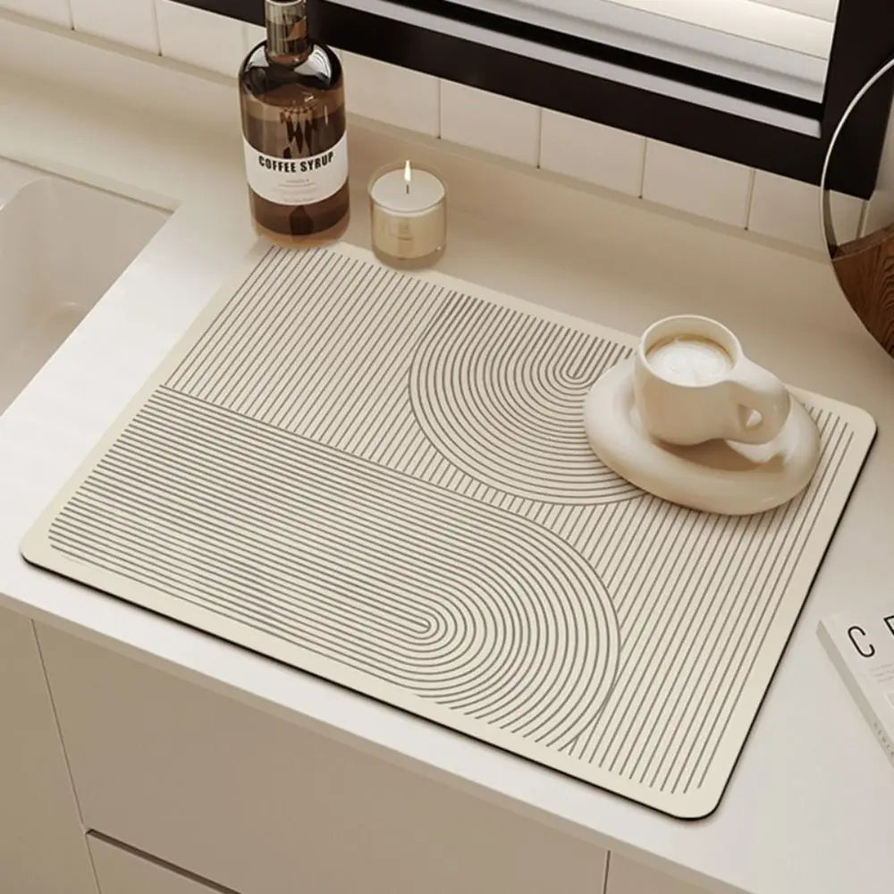 Køkkenmåtte Anti-Slip Hurtigtørrende Minimalistisk Geometrisk Design 0