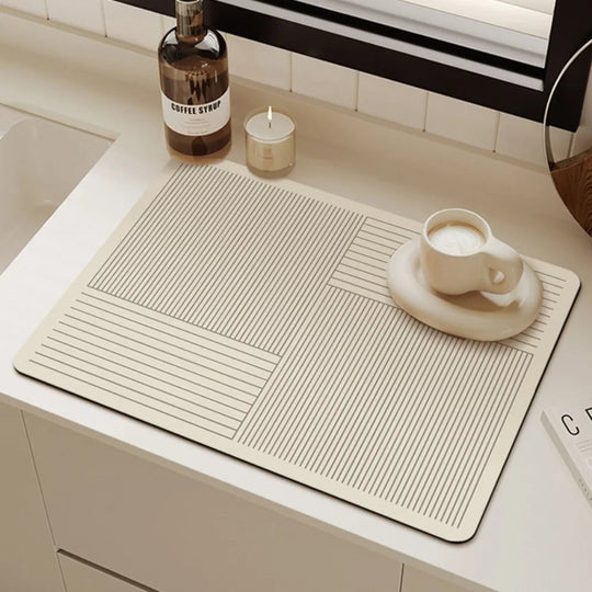 Køkkenmåtte Anti-Slip Hurtigtørrende Minimalistisk Geometrisk Design 1