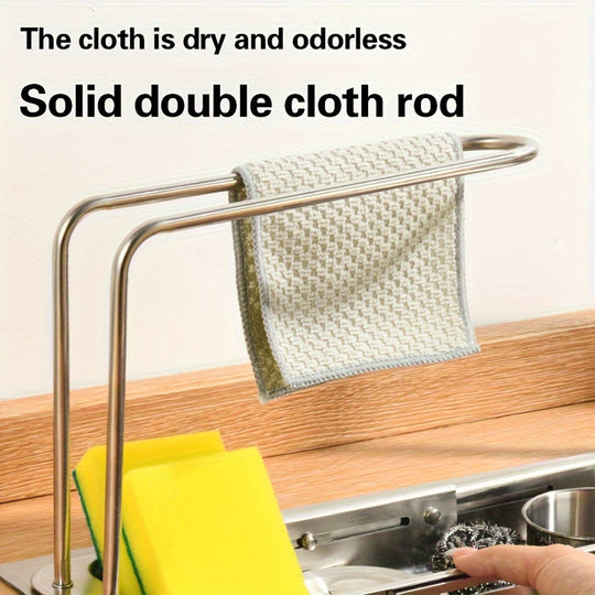 Køkkenvaskarrangør Justerbar Stål 8