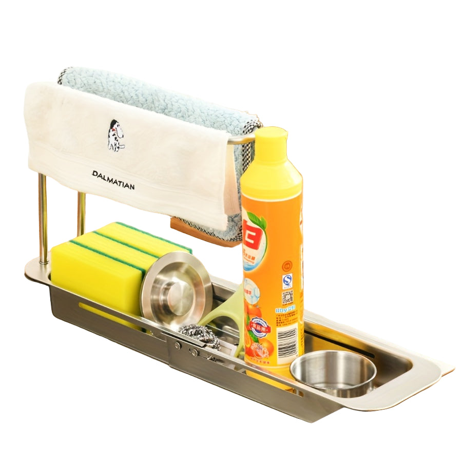 Køkkenvaskarrangør Justerbar Stål 9