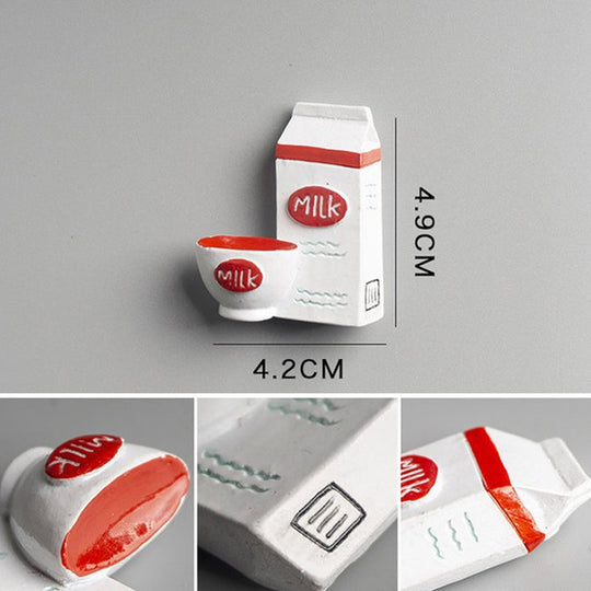 Køleskabsmagnet Sæt med Tegneserie Motiver Farverige 3D Design 13