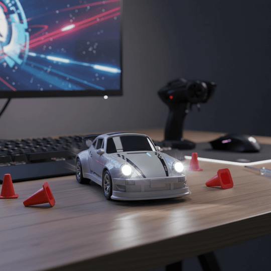 Kompakt 1:64 Fjernbetjening Driftbil Med Præcis Kontrol 0