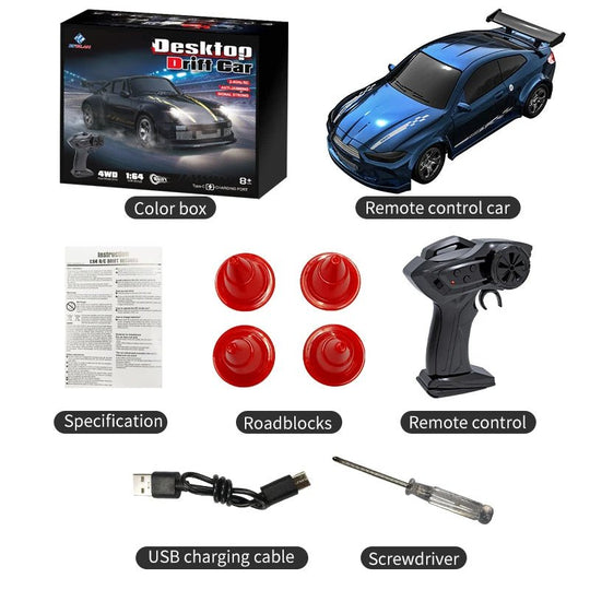 Kompakt 1:64 Fjernbetjening Driftbil Med Præcis Kontrol 8