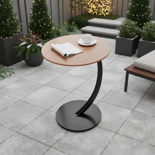 Kompakt Rundt Sidebord til Moderne Rum 0