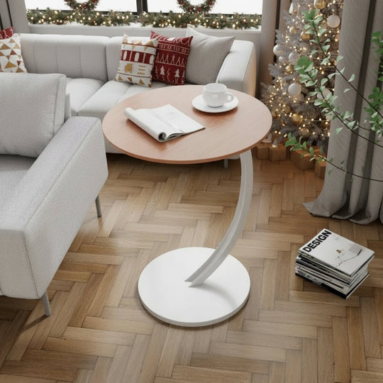 Kompakt Rundt Sidebord til Moderne Rum 12