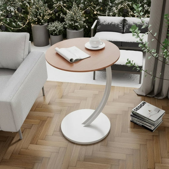 Kompakt Rundt Sidebord til Moderne Rum 4