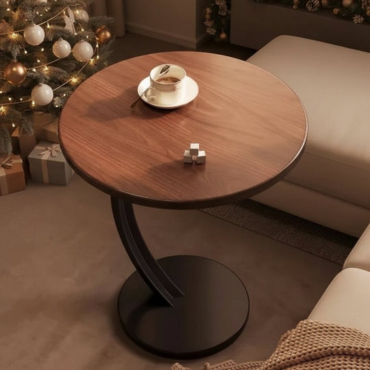 Kompakt Rundt Sidebord til Moderne Rum 5