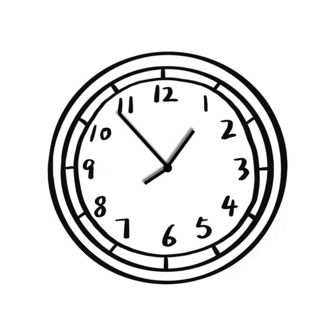 Kreativ Vægur Tegneserie Design 4