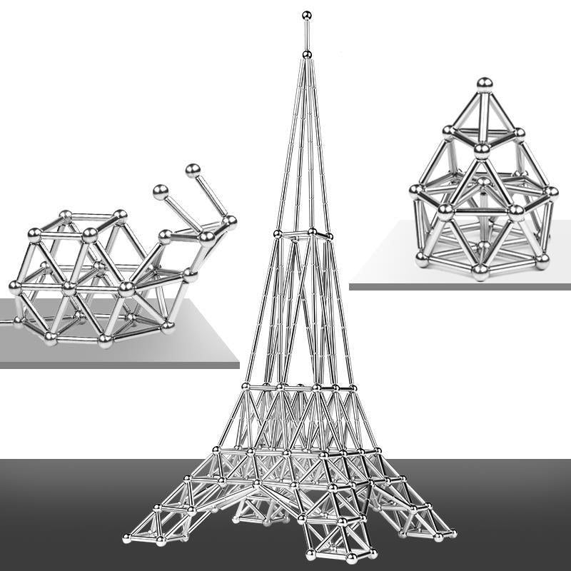 Kreativt Legesæt med Magnetiske Kugler og Stænger til Voksne og Seniorer 2