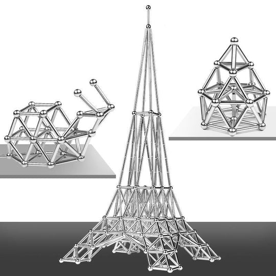 Kreativt Legesæt med Magnetiske Kugler og Stænger til Voksne og Seniorer 2