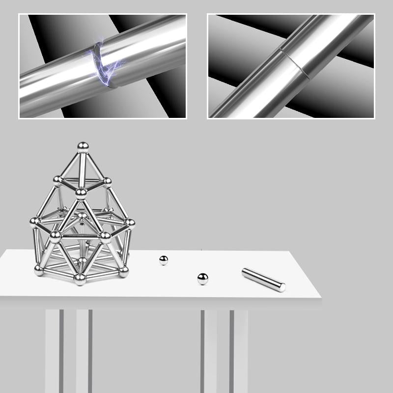 Kreativt Legesæt med Magnetiske Kugler og Stænger til Voksne og Seniorer 3