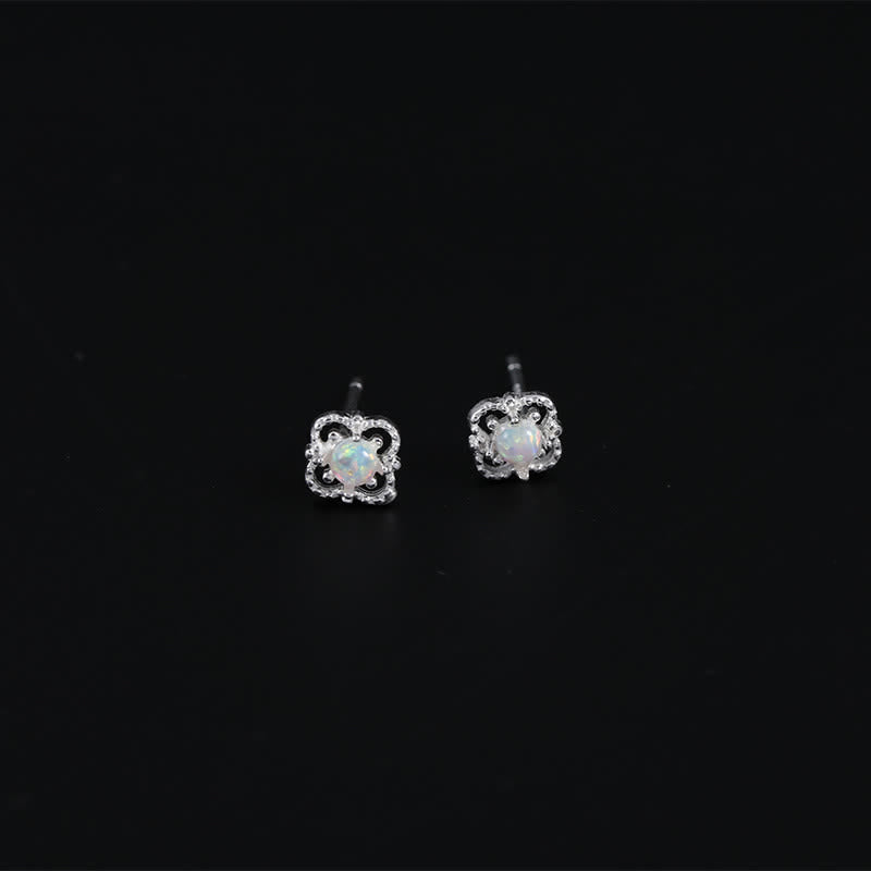 Kvindernes Vintage Design Øreringe med Opal Charm 9