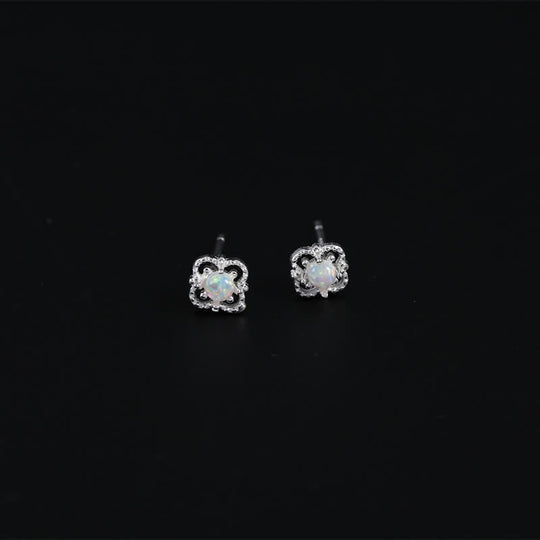 Kvindernes Vintage Design Øreringe med Opal Charm 9
