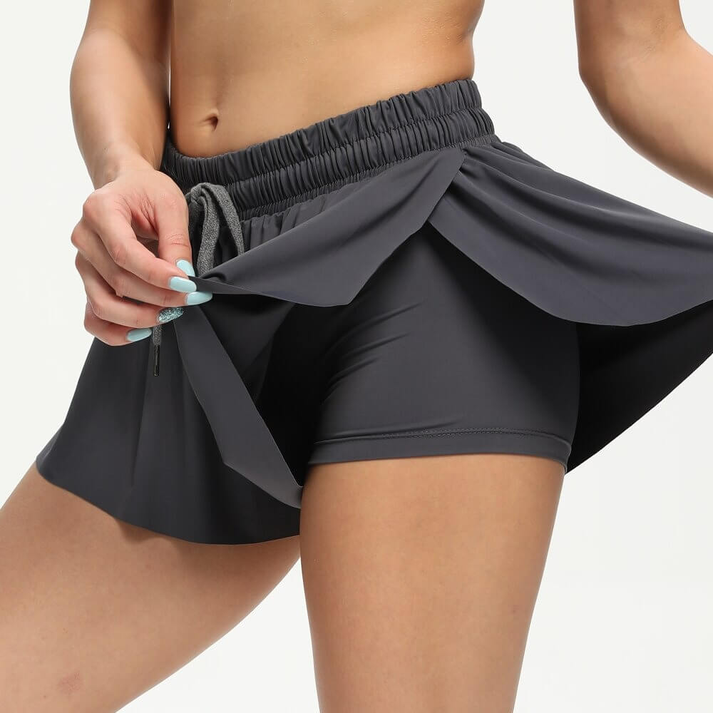 Kvinders 2-i-1 Fitnessshorts Trendy 7