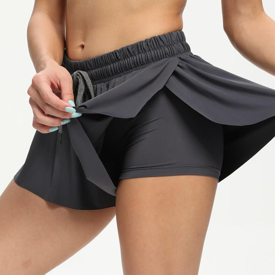 Kvinders 2-i-1 Fitnessshorts Trendy 7