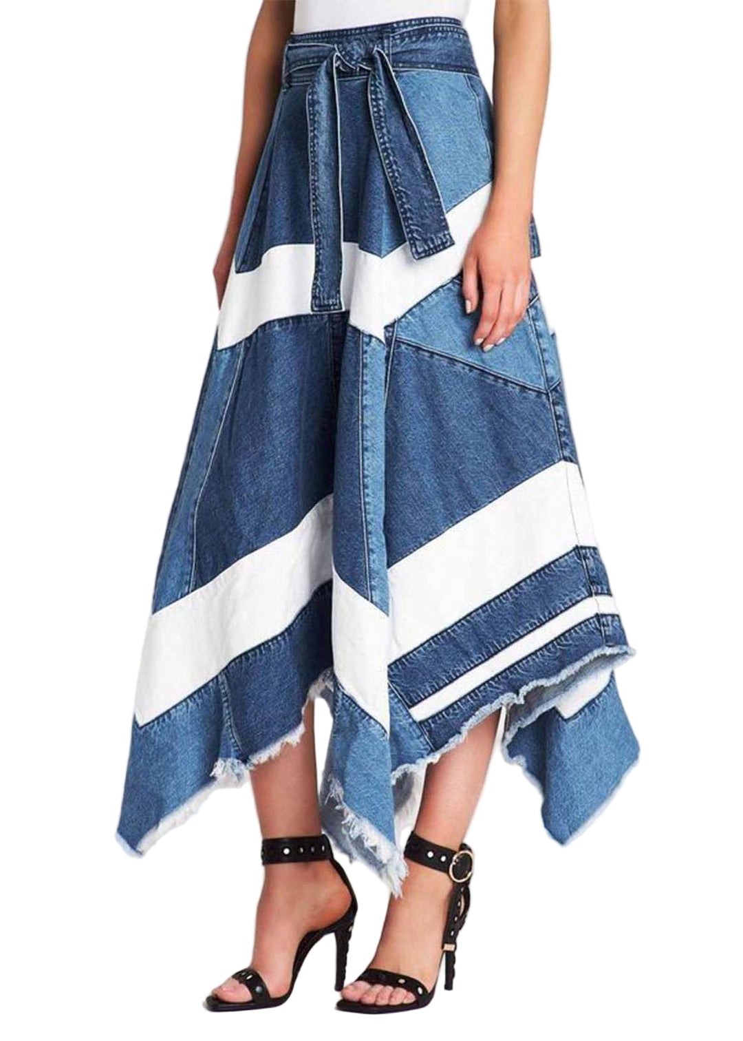 Kvinders A-Line Nederdel Asymmetrisk Design 0