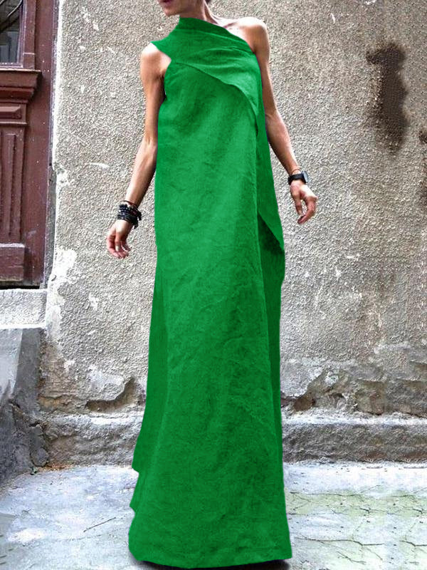 Kvinders Ærmeløs Kjole med Patchwork Design 6