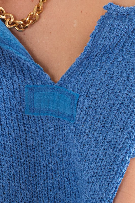 Kvinders Ærmeløs Sweater Patch Design 1