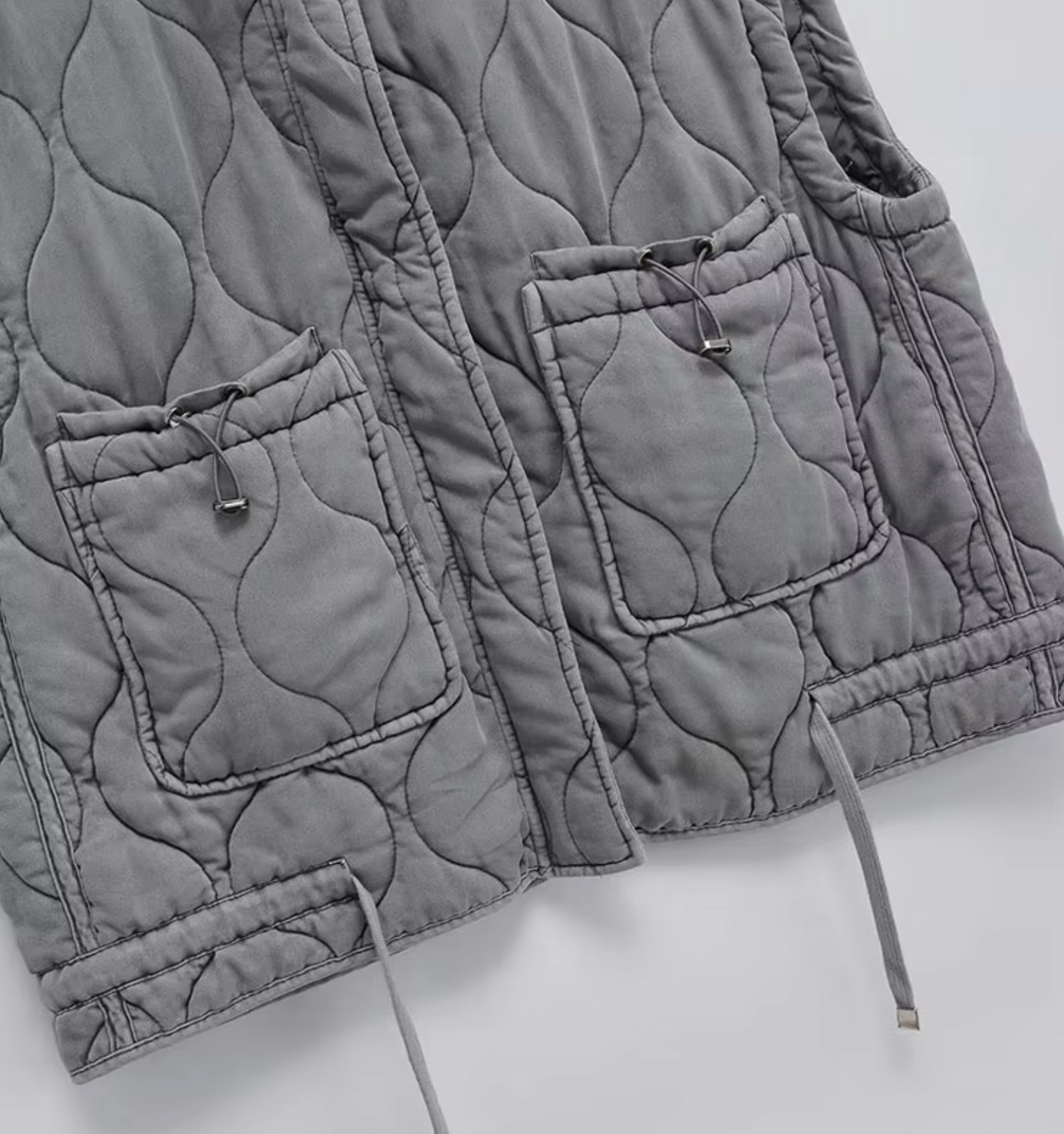 Kvinders Ærmeløs Vest med Stand-Up Krave 6