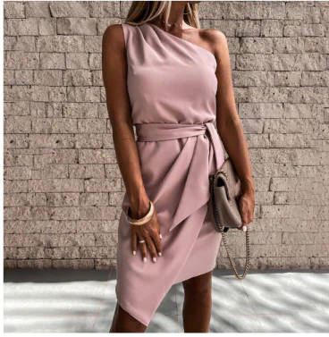 Kvinders Aftenkjole Asymmetrisk Stilet 4