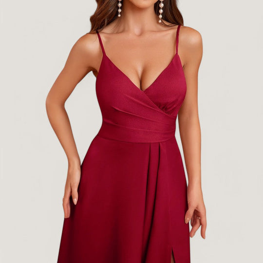 Kvinders Aftenkjole Langærmet Bardot Udsnit Polyester 6