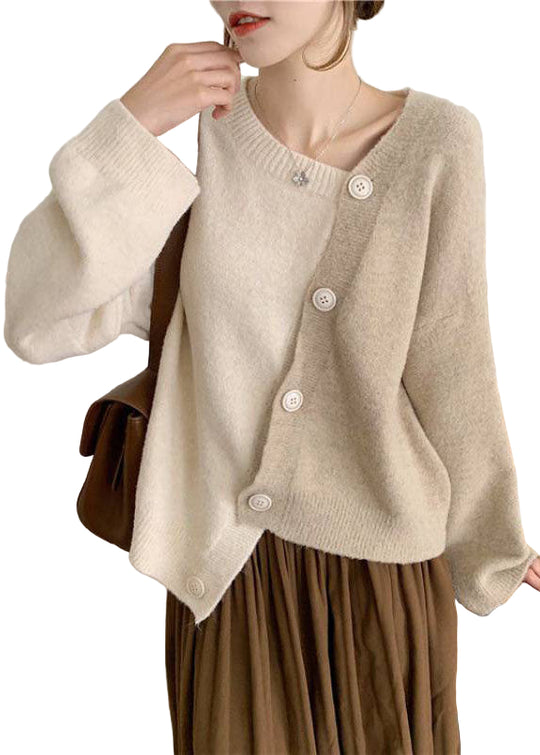 Kvinders Asymmetrisk Knap Vintertrøje 0