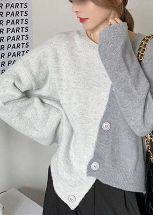 Kvinders Asymmetrisk Knap Vintertrøje 1
