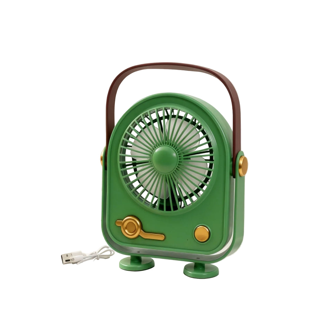 Kvinders Bærbar Retro Ventilator Med Flere Hastighedsindstillinger 0