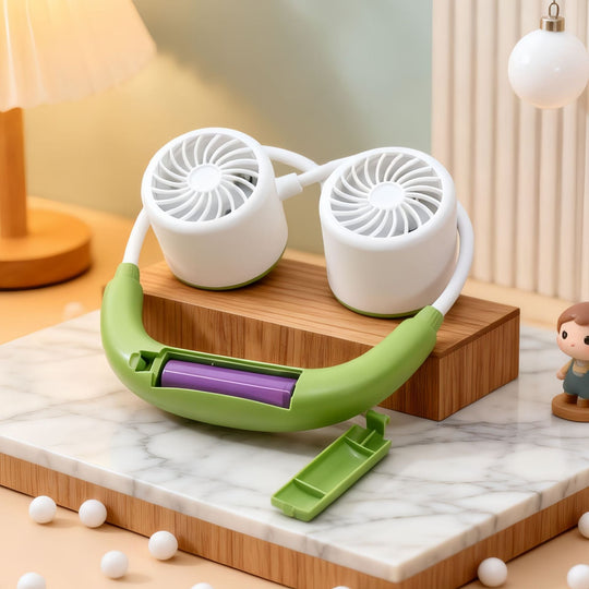 Kvinders Bærbare Halsventilator med Dobbelt Blæsersystem 3