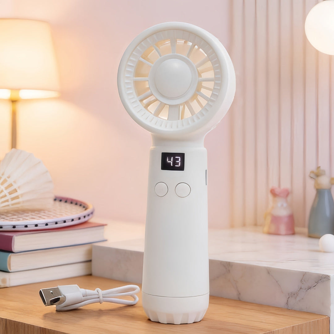 Kvinders Bærbare Håndblæser med Temperaturdisplay 7