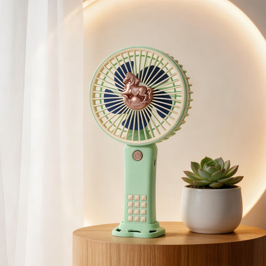 Kvinders Bærbare Håndventilator med Enhjørning Design 6