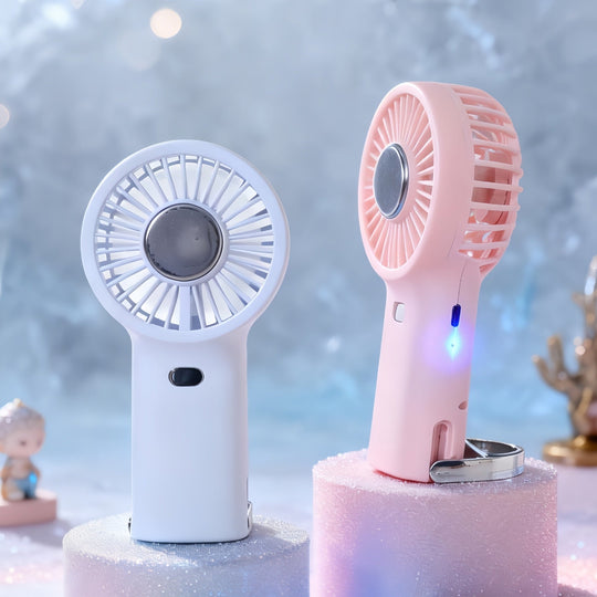Kvinders Bærbare Håndventilator med Innovativt Design 3