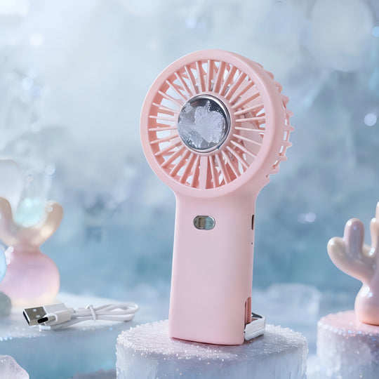 Kvinders Bærbare Håndventilator med Innovativt Design 5