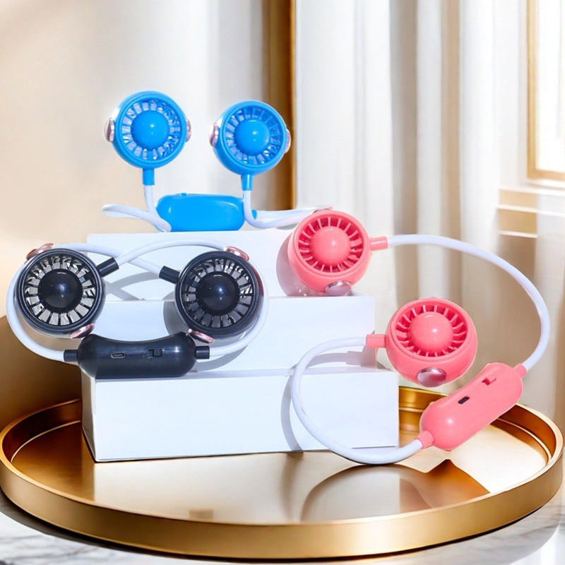 Kvinders Bærbare USB-Halsventilator med Justerbar Holder 1