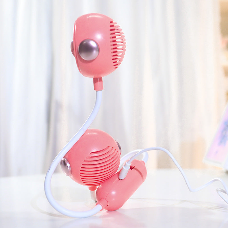 Kvinders Bærbare USB-Halsventilator med Justerbar Holder 3