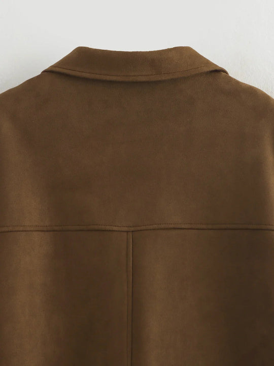 Kvinders Blazer Jakke Cropped Fit Med Lange Ærmer 8