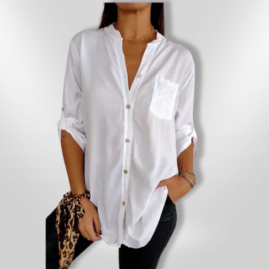 Kvinders Bluse Chic med Pailletter 2