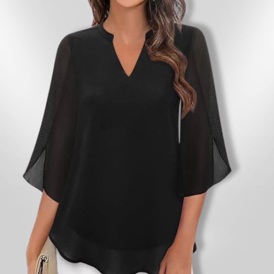 Kvinders Bluse Lagdelt Chic 0