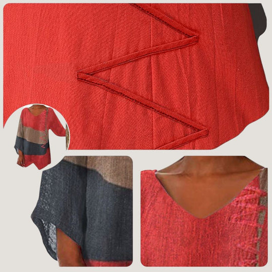 Kvinders Bluse i Flydende Design og Let Materiale 2