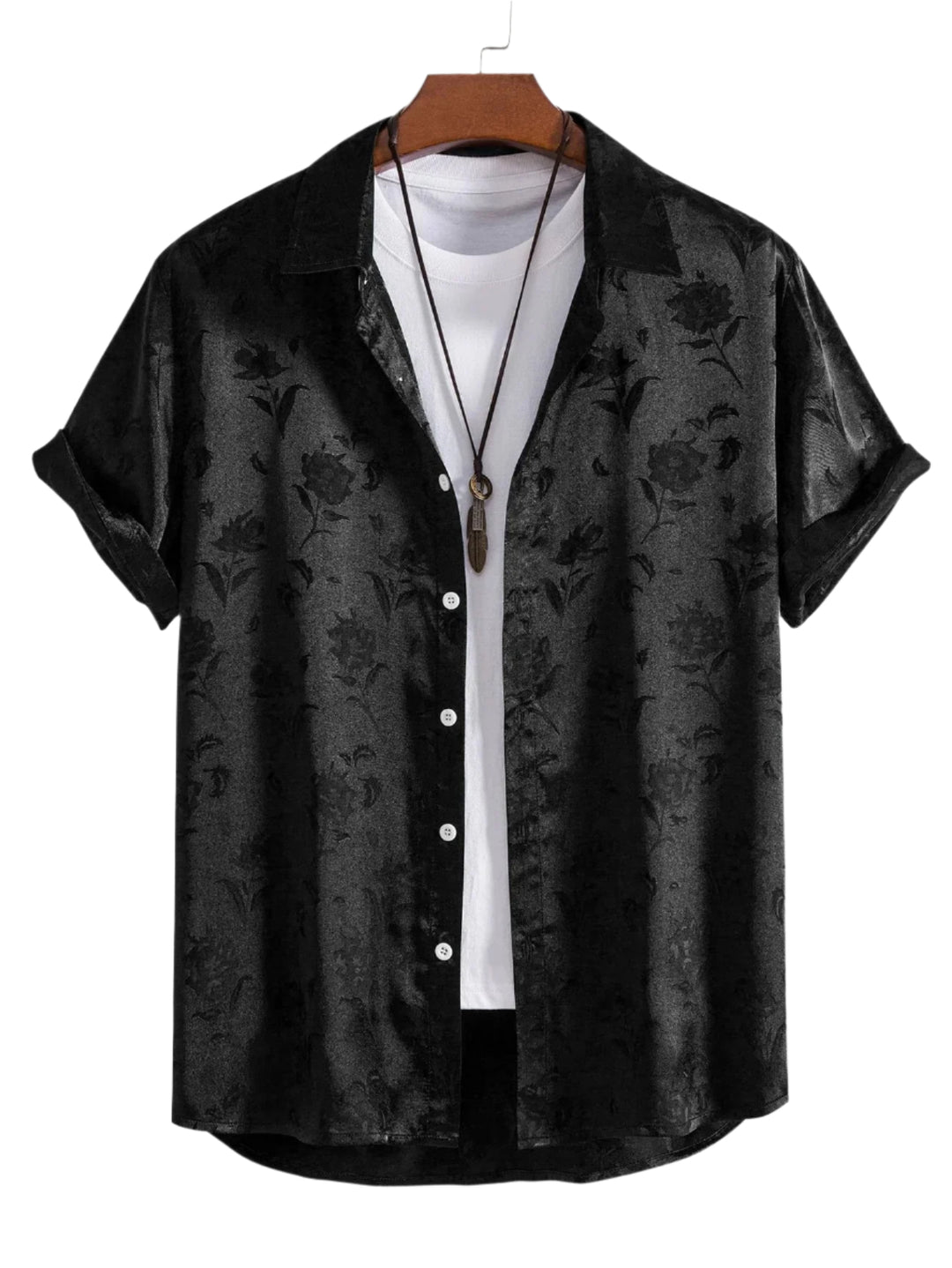 Kvinders Bluse med Broderet Blomsterdesign 0