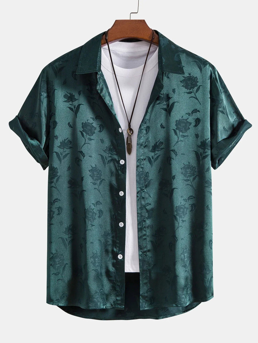 Kvinders Bluse med Broderet Blomsterdesign 1