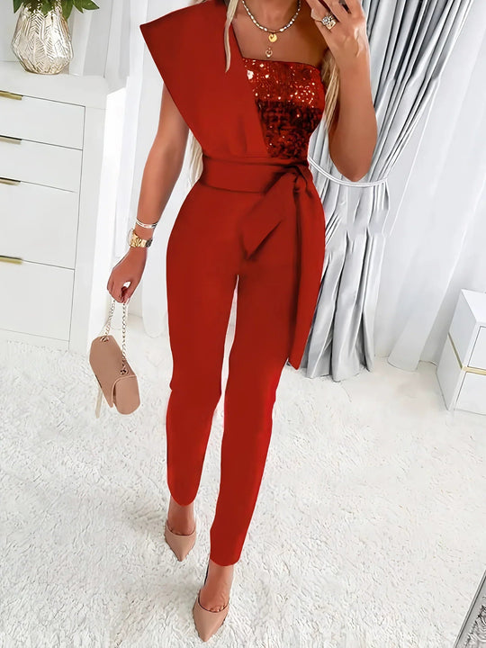 Kvinders Bodycon Jumpsuit med Glitter 3