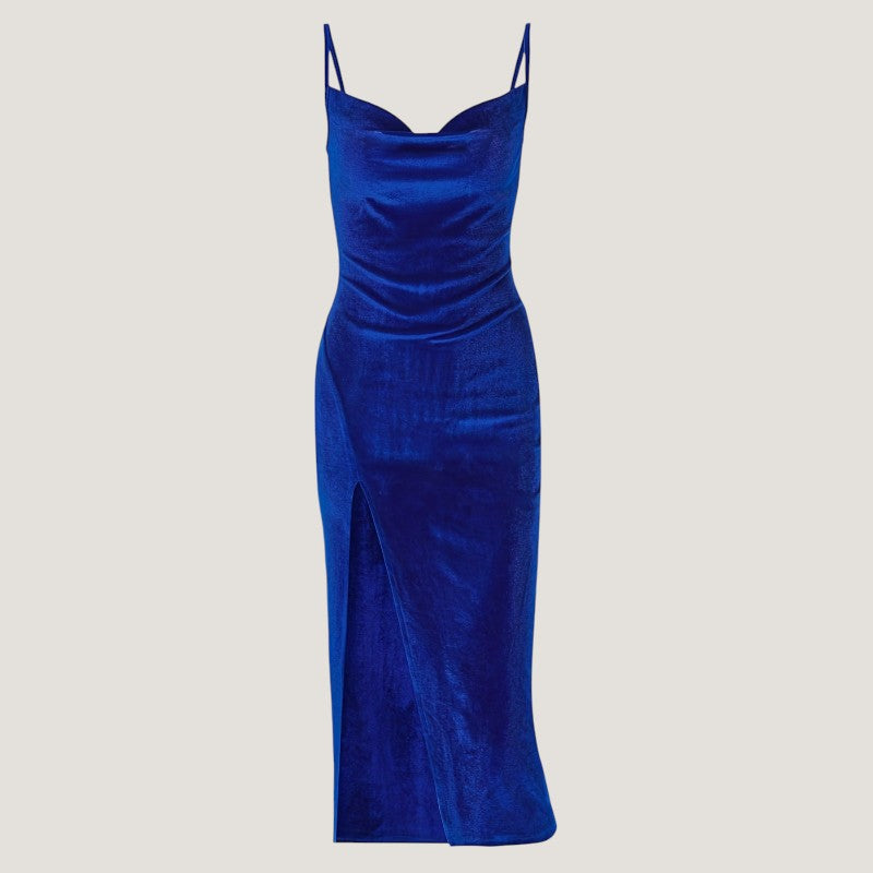 Kvinders Bodycon Kjole med Flet og Slids 6