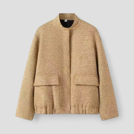 Kvinders Bomberjakke med Pailletter 1